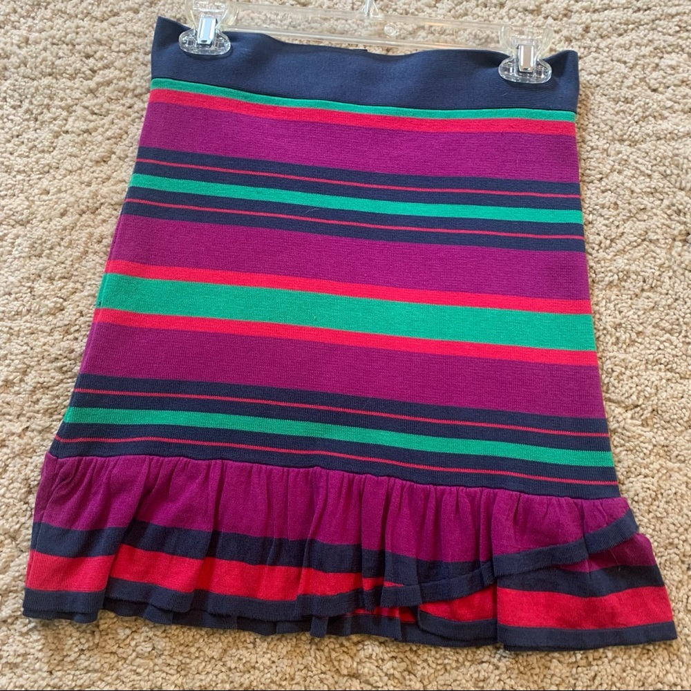 Striped Knit BCBG Maxazria mini skirt